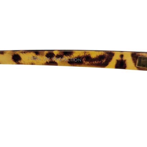 Heart Shaped Cats Eye Leopard Sunglasses with NEW Soft Leather Case - Picture 10 of 11